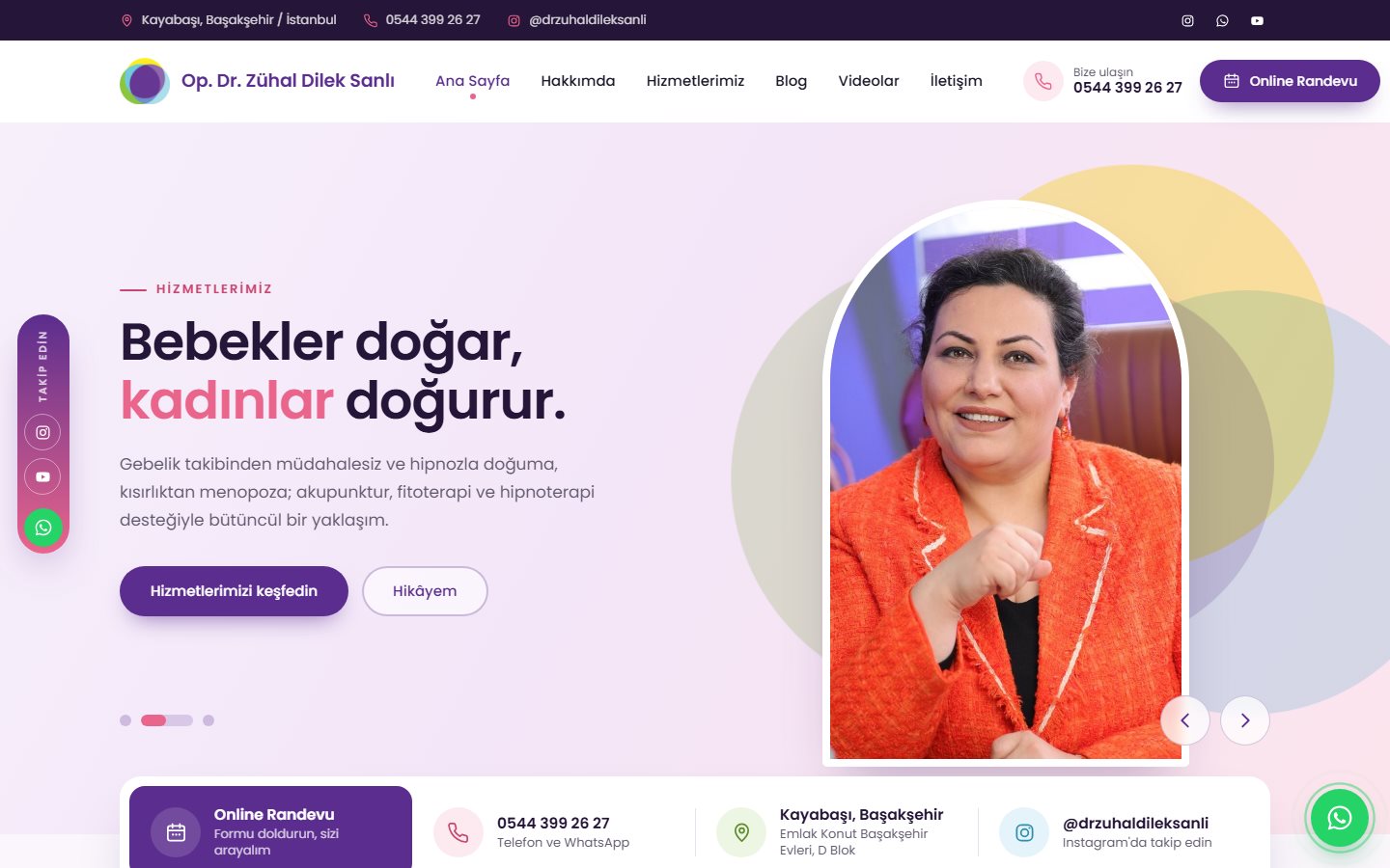 Tasarım 1 ana sayfa önizlemesi