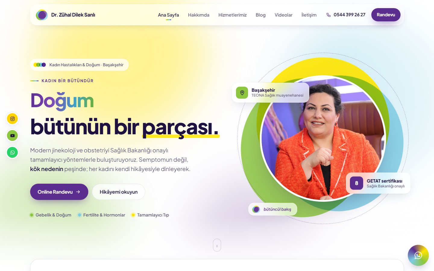 Tasarım 3 ana sayfa önizlemesi